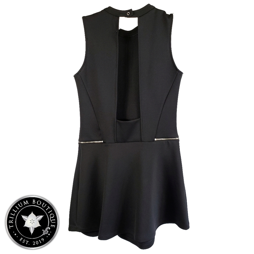 ZARA TRAFALUC Women's Zipper Mini Dress, Medium - Picture 3 of 4